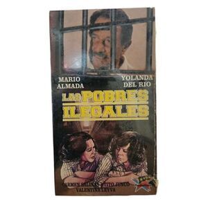 Las Pobres Ilegales VHS 1982 Mario Almada Yolanda Del Rio Spanish Mexican